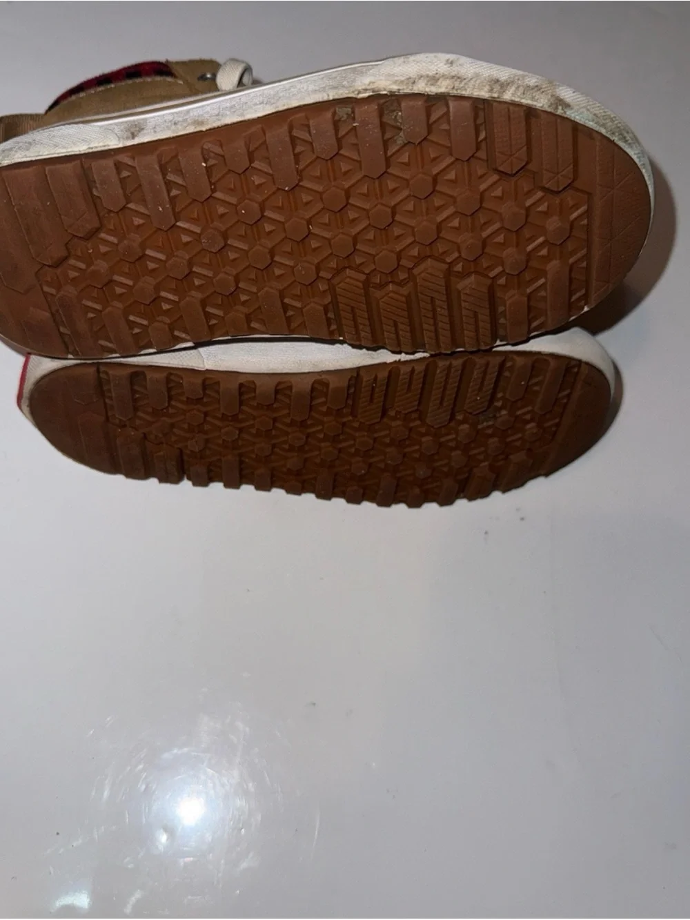 Vans Sk8-Hi MTE-1 Plaid Brown Youth 2.0 See Pics